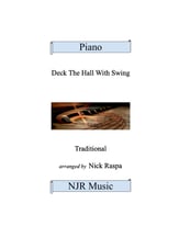 Deck The Hall With Swing piano sheet music cover